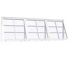 Topstyret vindue 3 fag 18 ruder 1