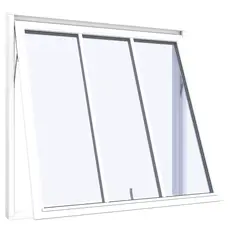Top-mounted window 3 panes 1