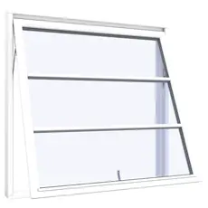 Topstyret vindue 3 ruder – vandrette sprosser 1