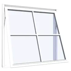 Topstyret vindue 4 ruder