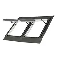 2 skylights 78x98 cm including double covering