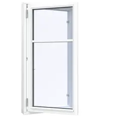 Bondehusvindue 1 fag 2 ruder med haevet sprosse