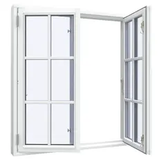 Farmhouse window 2 bays 12 panes