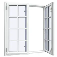 Bondehusvindue 2 fag 16 ruder