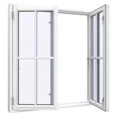 Bondehusvindue 2 fag 8 ruder krydssprosser