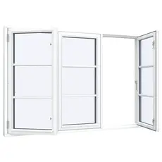 Farmhouse window 3 bays 9 panes