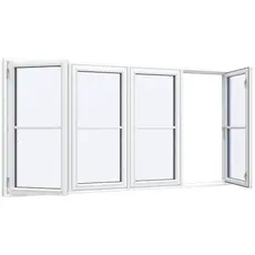 Bondehusvindue 4 fag 8 ruder