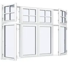 Dannebrog window4 bays 20 panes