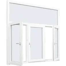 Dreje Kip og fastkarm vindue3 fag fastkarm I top