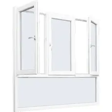 Dreje Kip og fastkarm vindue3 fag fastkarm nederst