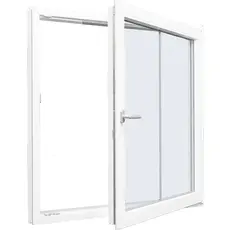 Dreje kip Vindue 1 Fag 2 Ruder lodret sprosse