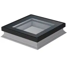 Fastkarm fladtagsvindue plant glas