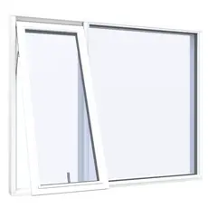 Fastkarm topstyret vindue2 ruder opluk venstre delt 1.3