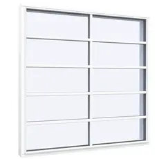 Fastkarm vindue 10 ruder 2x5 1