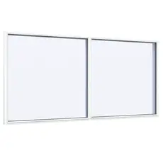 Fastkarm vindue 2 fag 2 ruder