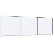 Fastkarm vindue 3 fag 3 ruder