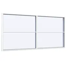 Fastkarmsvindue 2 fag 4 ruder