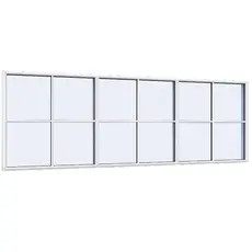 Fastkarmsvindue3 fag 12 ruder