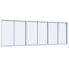 Fastkarmsvindue3 fag 6 ruder 2x1 1