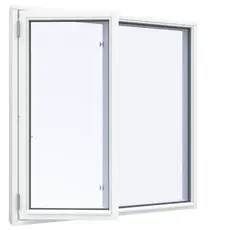 Sidehaengt vindue 2 fag 2 ruder Opluk venstre