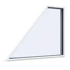 Sloping fixed frame window model 6Trapez seen from outside