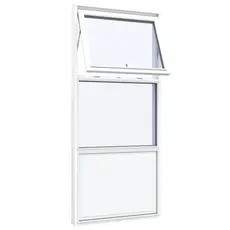 Udestueelement 1 fyldning 2 ruder opluk oeverst