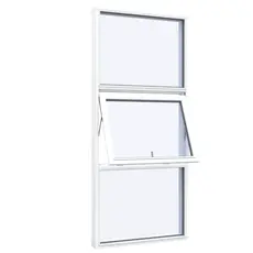 Udestueelement 3 ruder opluk midt